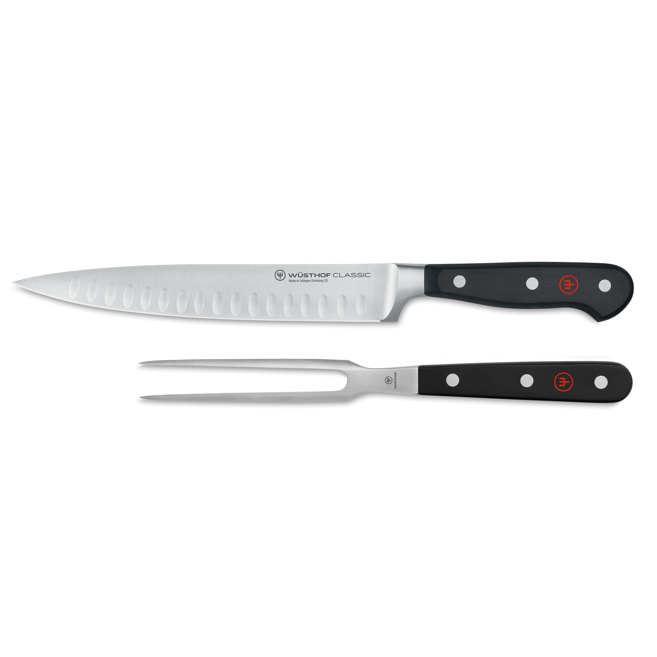 Classic 2-Piece Carving Set with Hollow Edge