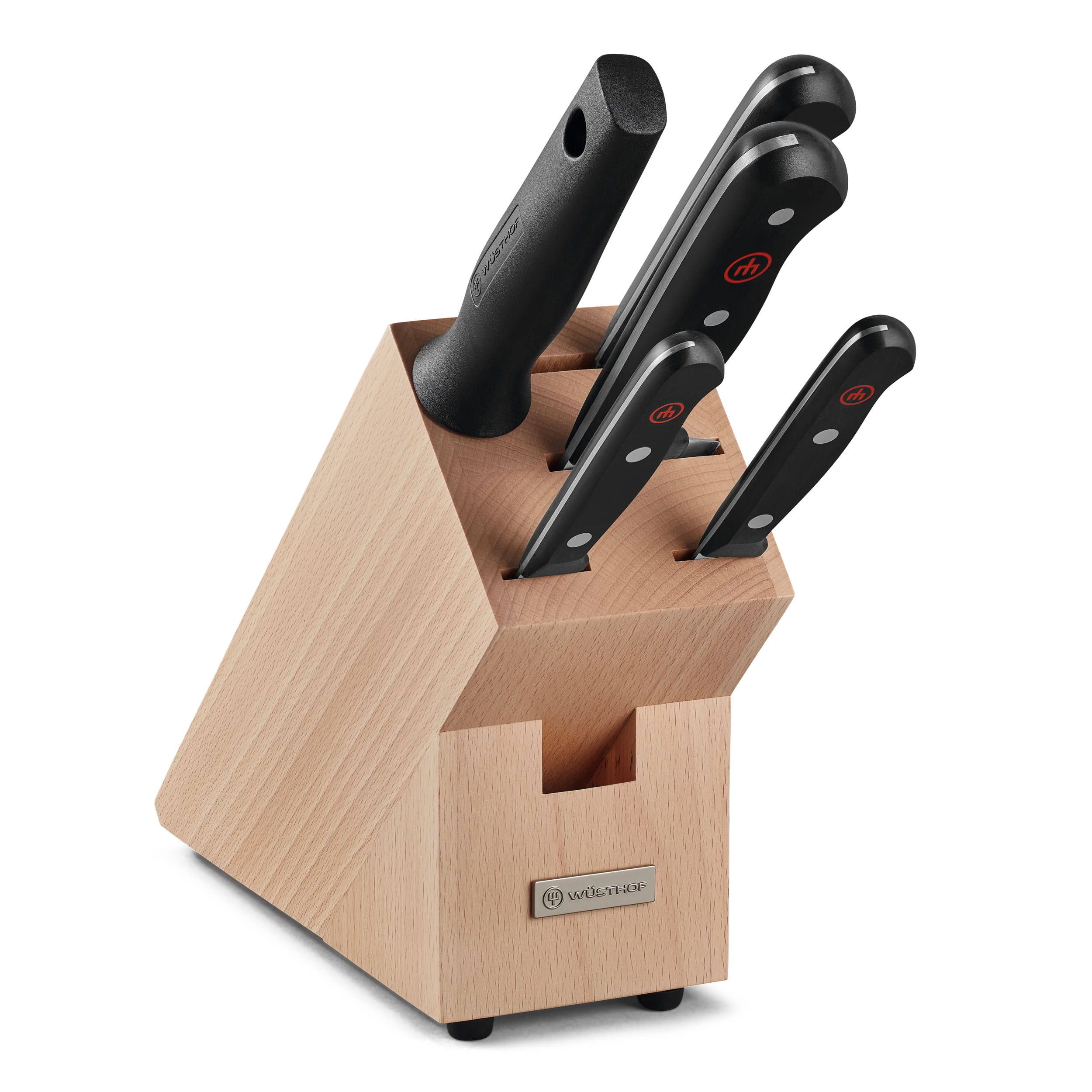 Gourmet 6-piece Knife Block Set | Beech