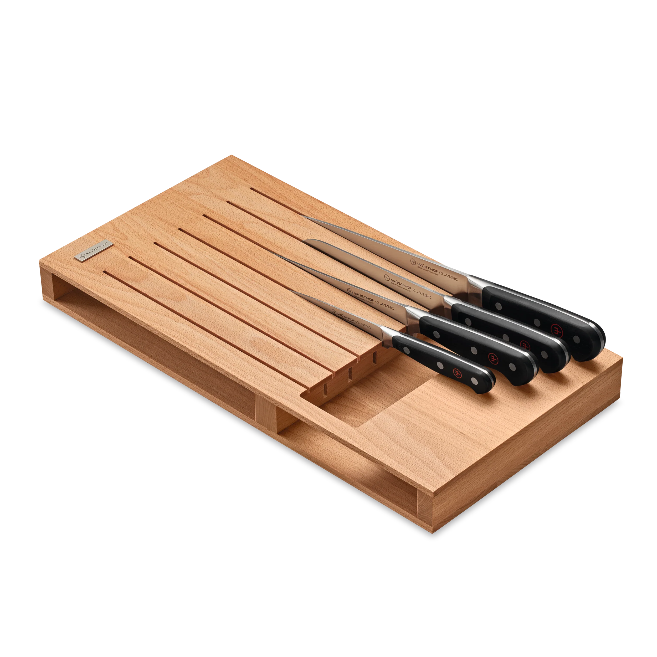7-slot In-Drawer Knife Organiser | Beech