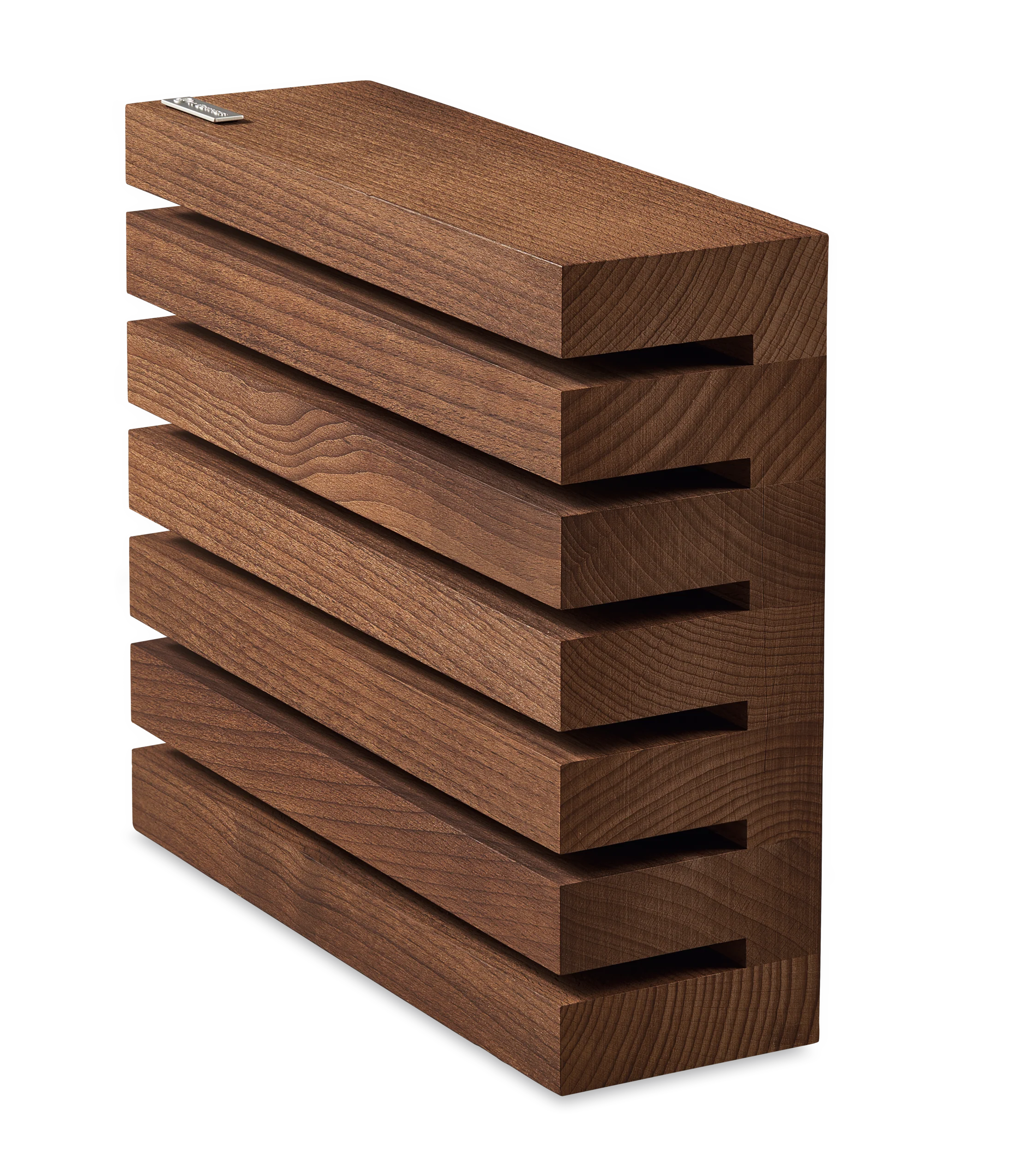 Magnetic 6-slot Knife Block | Heat Treated Beech - Image 3